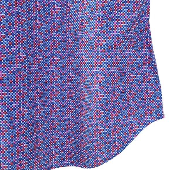 Robert Graham Button Up Dotted Short Sleeve Shirt mens size small - Picture 3 of 5